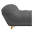 Calçadeira Estofada Veneza 140 cm Casal Suede Cinza - Amarena Moveis