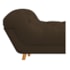 Calçadeira Estofada Veneza 140 cm Casal Suede Marrom - Amarena Moveis