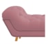 Calçadeira Estofada Veneza 140 cm Casal Suede Rosa Bebê - Amarena Moveis