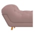 Calçadeira Estofada Veneza 140 cm Casal Suede Rosê - Amarena Moveis