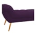 Calçadeira Estofada Veneza 140 cm Casal Suede Roxo - Amarena Moveis