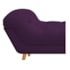 Calçadeira Estofada Veneza 140 cm Casal Suede Roxo - Amarena Moveis