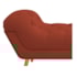 Calçadeira Estofada Veneza 140 cm Casal Suede Terracota - Amarena Moveis