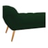 Calçadeira Estofada Veneza 140 cm Casal Suede Verde - Amarena Moveis
