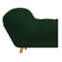 Calçadeira Estofada Veneza 140 cm Casal Suede Verde - Amarena Moveis