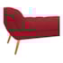 Calçadeira Estofada Veneza 140 cm Casal Suede Vermelho - Amarena Moveis