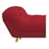 Calçadeira Estofada Veneza 140 cm Casal Suede Vermelho - Amarena Moveis