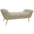 Calçadeira Estofada Veneza 160 cm Queen Size Corano Bege - Amarena Moveis