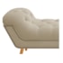 Calçadeira Estofada Veneza 160 cm Queen Size Corano Bege - Amarena Moveis