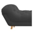 Calçadeira Estofada Veneza 160 cm Queen Size Corano Cinza - Amarena Moveis