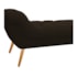 Calçadeira Estofada Veneza 160 cm Queen Size Corano Marrom - Amarena Moveis