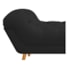 Calçadeira Estofada Veneza 160 cm Queen Size Corano Preto - Amarena Moveis