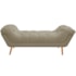 Calçadeira Estofada Veneza 160 cm Queen Size Linho Bege - Amarena Moveis