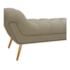 Calçadeira Estofada Veneza 160 cm Queen Size Linho Bege - Amarena Moveis