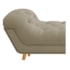 Calçadeira Estofada Veneza 160 cm Queen Size Linho Bege - Amarena Moveis