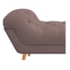 Calçadeira Estofada Veneza 160 cm Queen Size Linho Rosê - Amarena Moveis
