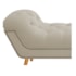 Calçadeira Estofada Veneza 160 cm Queen Size Suede Bege - Amarena Moveis