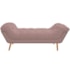 Calçadeira Estofada Veneza 160 cm Queen Size Suede Rosê - Amarena Moveis