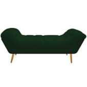 Calçadeira Estofada Veneza 160 cm Queen Size Suede Verde - Amarena Moveis