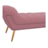 Calçadeira Estofada Veneza 195 cm King Size Suede Rosa Bebê - Amarena Moveis