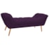 Calçadeira Estofada Veneza 195 cm King Size Suede Roxo - Amarena Moveis