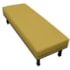 Calçadeira King Orlando P02 195 cm para cama Box Suede Amarelo - Amarena Móveis