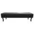 Calçadeira King Orlando P02 195 cm para cama Box Suede Preto - Amarena Móveis