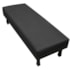 Calçadeira King Orlando P02 195 cm para cama Box Suede Preto - Amarena Móveis