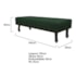 Calçadeira King Orlando P02 195 cm para cama Box Suede Verde - Amarena Móveis