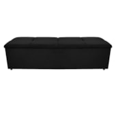 Calçadeira Munique 140 cm Casal Corano Preto AM Decor