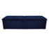 Calçadeira Munique 140 cm Casal Suede Azul Marinho AM Decor