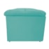 Calçadeira Munique 140 cm Casal Suede Azul Tiffany AM Decor