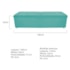 Calçadeira Munique 140 cm Casal Suede Azul Tiffany AM Decor