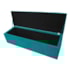Calçadeira Munique 140 cm Casal Suede Azul Turquesa AM Decor