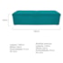 Calçadeira Munique 140 cm Casal Suede Azul Turquesa AM Decor
