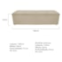 Calçadeira Munique 140 cm Casal Suede Bege AM Decor