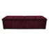 Calçadeira Munique 140 cm Casal Suede Bordô AM Decor