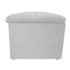 Calçadeira Munique 140 cm Casal Suede Branco AM Decor