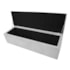 Calçadeira Munique 140 cm Casal Suede Branco AM Decor