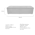 Calçadeira Munique 140 cm Casal Suede Branco AM Decor