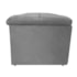 Calçadeira Munique 140 cm Casal Suede Cinza AM Decor