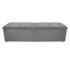 Calçadeira Munique 140 cm Casal Suede Cinza AM Decor