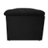 Calçadeira Munique 140 cm Casal Suede Preto AM Decor