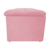 Calçadeira Munique 140 cm Casal Suede Rosa Bebê AM Decor