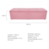 Calçadeira Munique 140 cm Casal Suede Rosa Bebê AM Decor