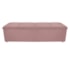 Calçadeira Munique 140 cm Casal Suede Rosê AM Decor
