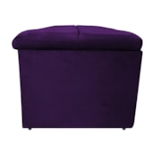 Calçadeira Munique 140 cm Casal Suede Roxo AM Decor