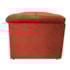 Calçadeira Munique 140 cm Casal Suede Terracota AM Decor