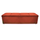 Calçadeira Munique 140 cm Casal Suede Terracota AM Decor