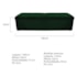 Calçadeira Munique 140 cm Casal Suede Verde AM Decor